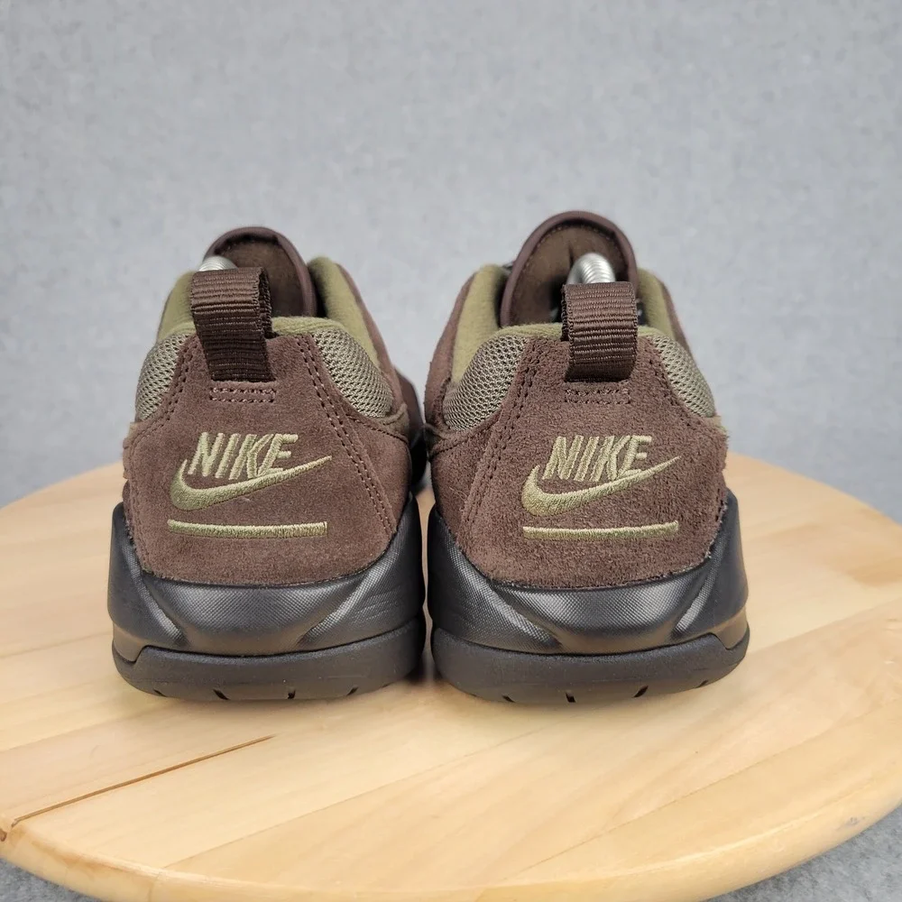 Nike Jordan CMFT Era Baroque Mens 9.5 Brown Olive Suede Sneakers HJ6777-200